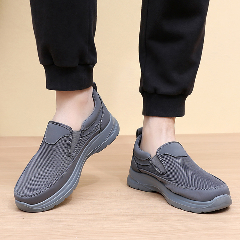 👟 49% RABATT JETZT! ✨ Herren Orthopädische Atmungsaktive Slipper-Sneakers - Fußgewölbe Unterstützung mit Memory-Schaum Einlegesohlen für Ganzägigen Komfort 🏃‍♂️💨