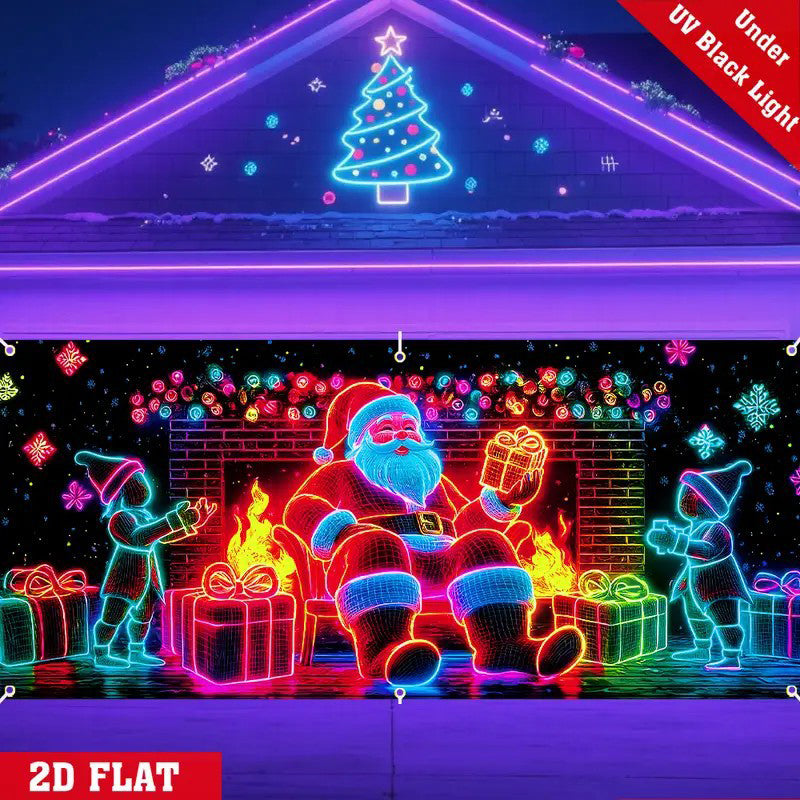 🔥Solange der Vorrat reicht 50 % Rabatt!🎉UV-fluoreszierendes Weihnachtsbanner