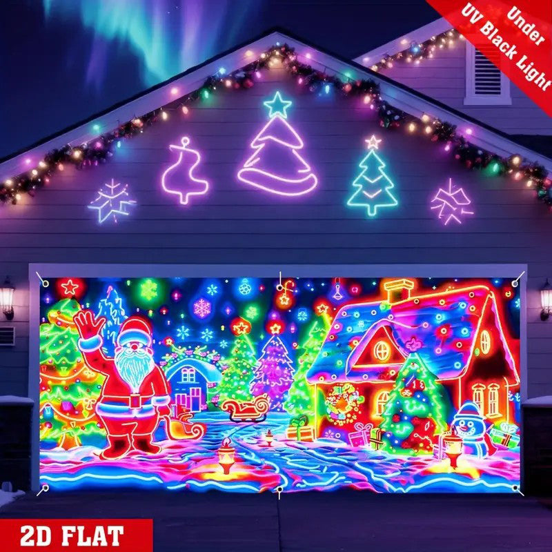 🔥Solange der Vorrat reicht 50 % Rabatt!🎉UV-fluoreszierendes Weihnachtsbanner