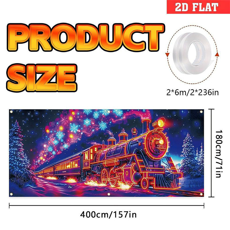 🔥Solange der Vorrat reicht 50 % Rabatt!🎉UV-fluoreszierendes Weihnachtsbanner
