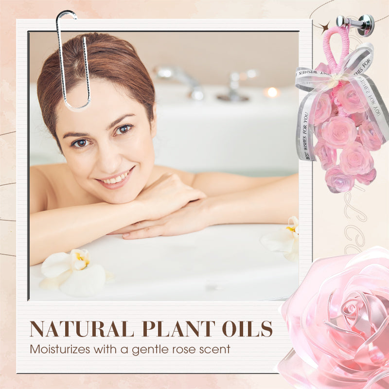🌹Handgefertigter Seifenstrauß mit Kristallrosen-Duft💕