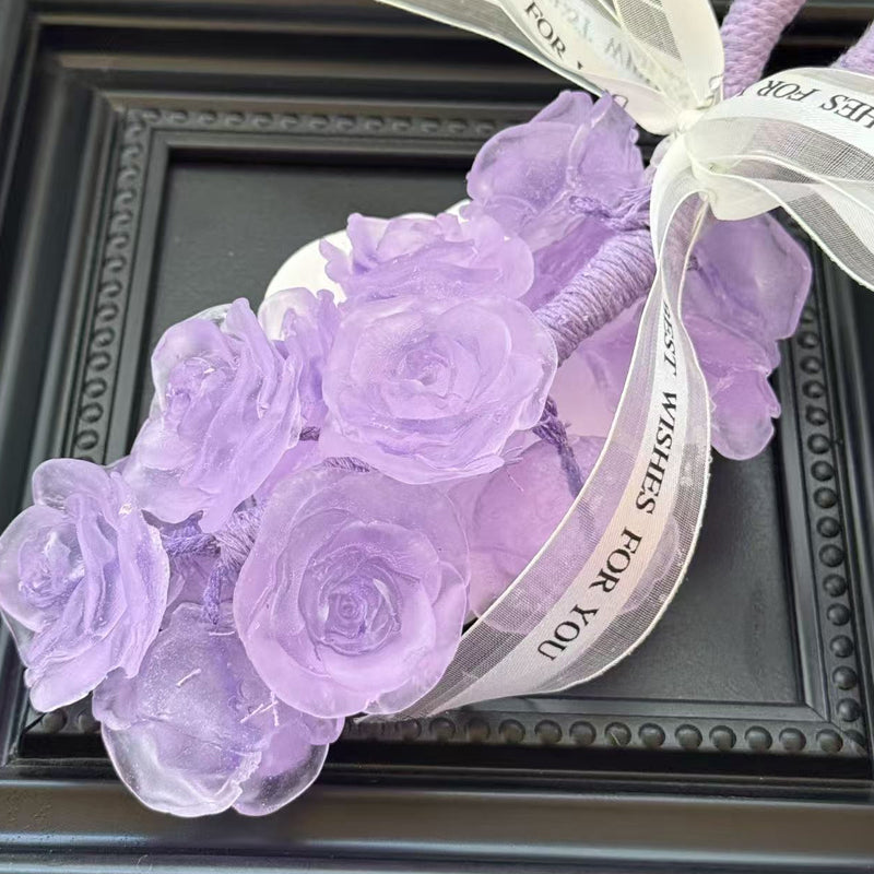🌹Handgefertigter Seifenstrauß mit Kristallrosen-Duft💕