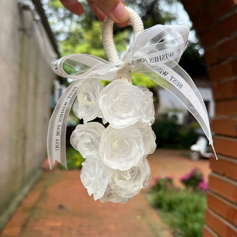 🌹Handgefertigter Seifenstrauß mit Kristallrosen-Duft💕