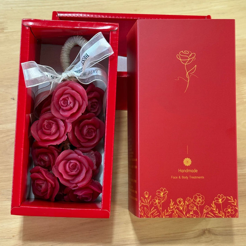 🌹Handgefertigter Seifenstrauß mit Kristallrosen-Duft💕