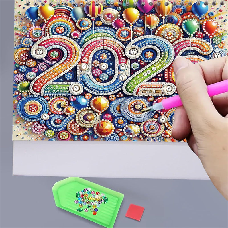 ✨2026 Stehender Tischkalender DIY Diamant-Kunstgemälde🎁