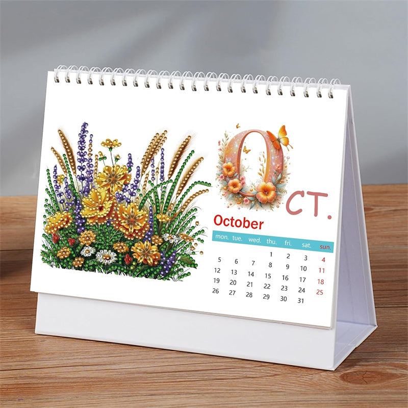 ✨2026 Stehender Tischkalender DIY Diamant-Kunstgemälde🎁