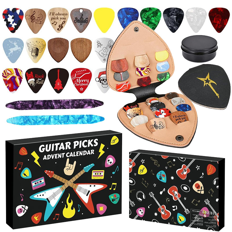 🔥Solange der Vorrat reicht 50 % Rabatt!🎉24-tägiger Weihnachts-Gitarrenpick-Adventskalender