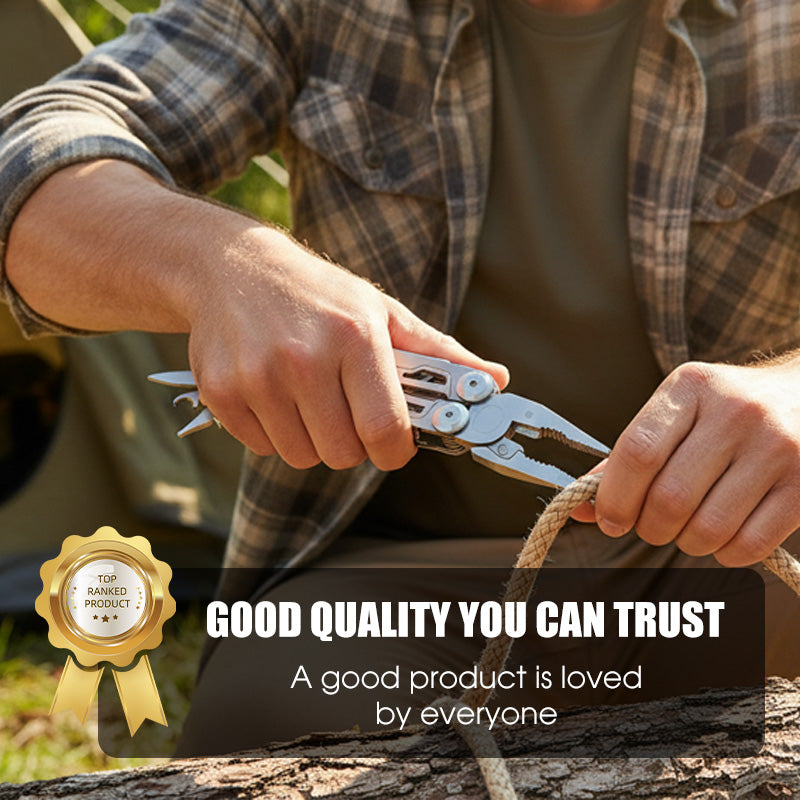 16-in-1-Multifunktionszange aus Edelstahl, faltbar