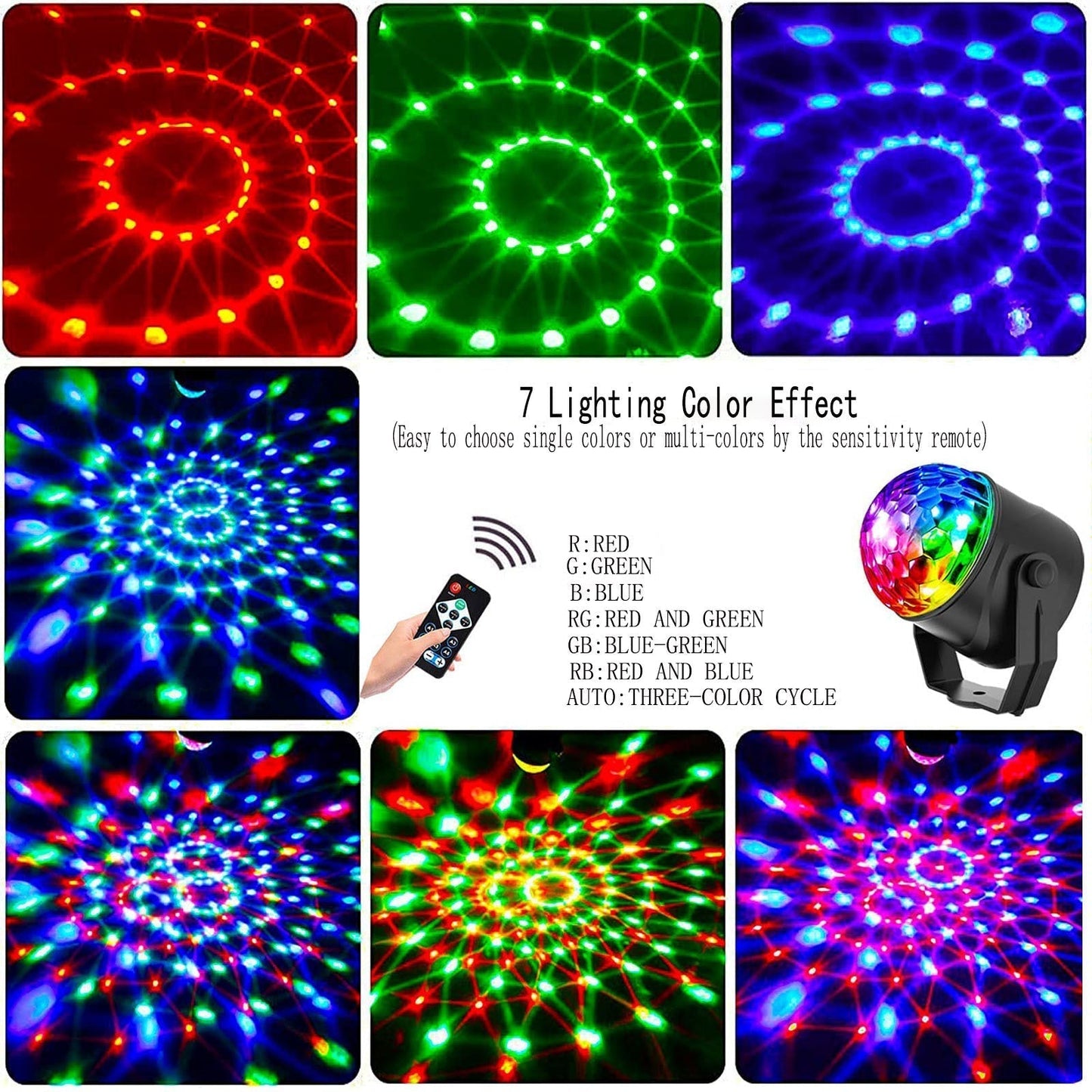 🔥Black-Friday-Mega-Angebot – 50 % Rabatt!🔥Disco-Kugel Bunte rotierende magische Lichtkugel