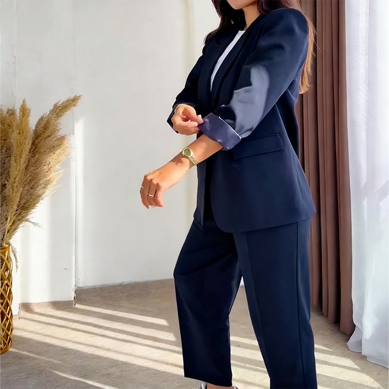 [S-5XL]🔥Damen-Zweiteiler: Klassischer Blazer & Hose🚀Versandkostenfrei