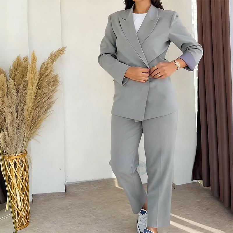 [S-5XL]🔥Damen-Zweiteiler: Klassischer Blazer & Hose🚀Versandkostenfrei