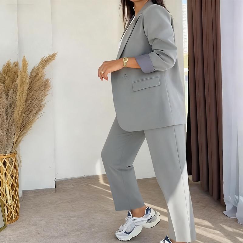 [S-5XL]🔥Damen-Zweiteiler: Klassischer Blazer & Hose🚀Versandkostenfrei