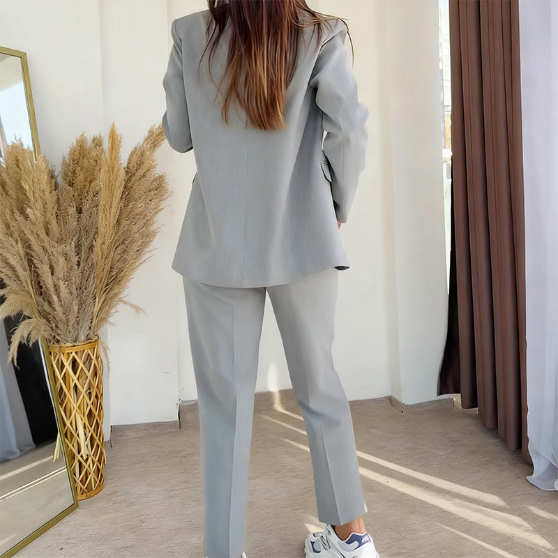 [S-5XL]🔥Damen-Zweiteiler: Klassischer Blazer & Hose🚀Versandkostenfrei