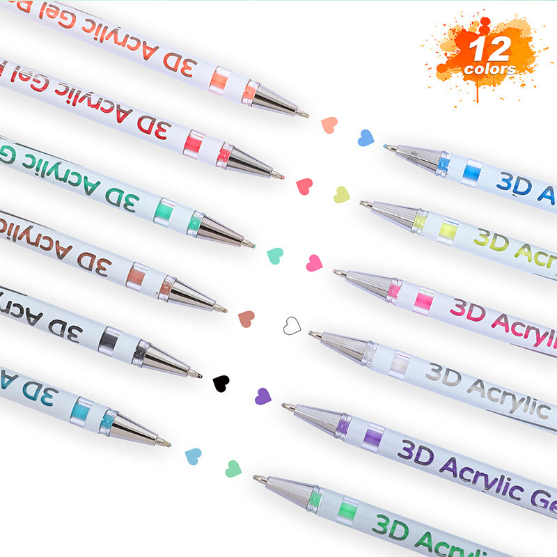 🌈Mehrfarbiges Gelstiftset zum Zeichnen und Male