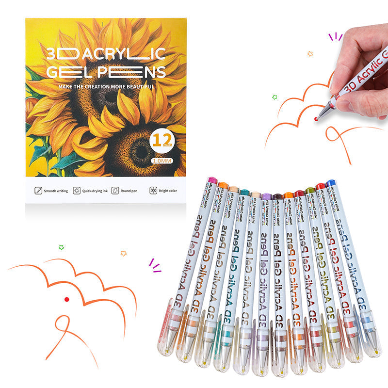 🌈Mehrfarbiges Gelstiftset zum Zeichnen und Male