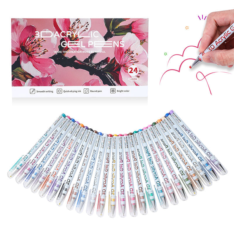 🌈Mehrfarbiges Gelstiftset zum Zeichnen und Male