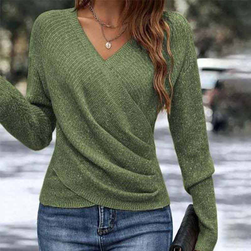 🔥Black Friday Sale: 49% Rabatt🔥 Elegantes, lässiges Stricktop mit V-Ausschnitt für Damen