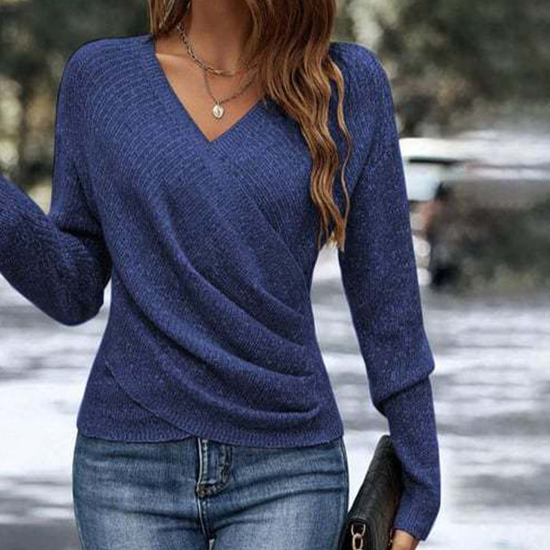 🔥Black Friday Sale: 49% Rabatt🔥 Elegantes, lässiges Stricktop mit V-Ausschnitt für Damen