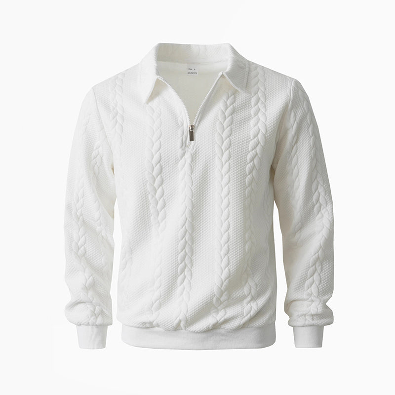 🔥 2026 New arrivals offer-Men's Casual Half-Zip Cable-Knit Sweater