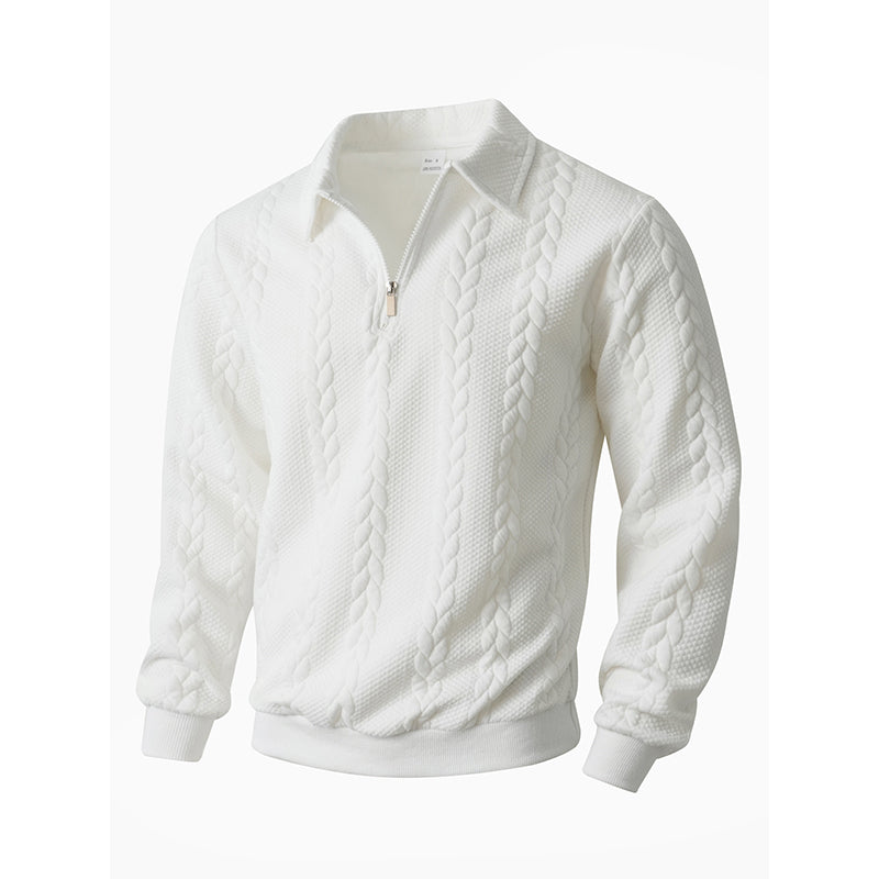 🔥 2026 New arrivals offer-Men's Casual Half-Zip Cable-Knit Sweater