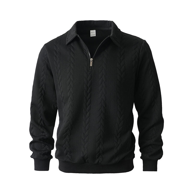 🔥 2026 New arrivals offer-Men's Casual Half-Zip Cable-Knit Sweater