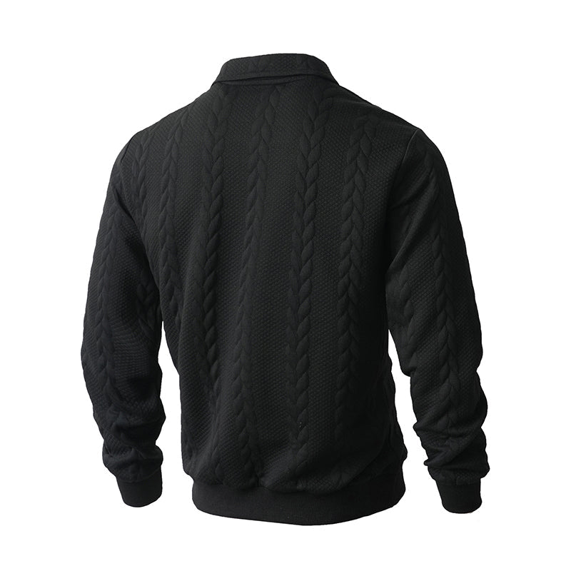 🔥 2026 New arrivals offer-Men's Casual Half-Zip Cable-Knit Sweater