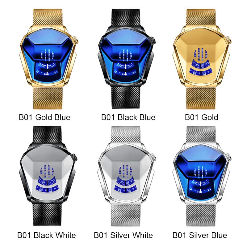 Luxus Herren Rennsport Rhombus Uhr