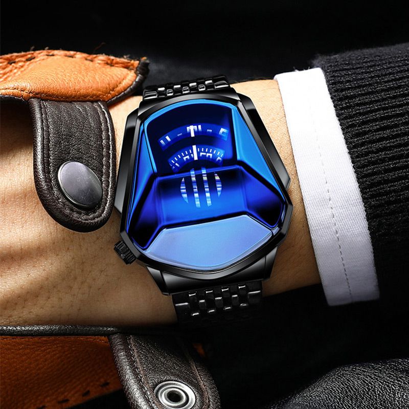 Luxus Herren Rennsport Rhombus Uhr