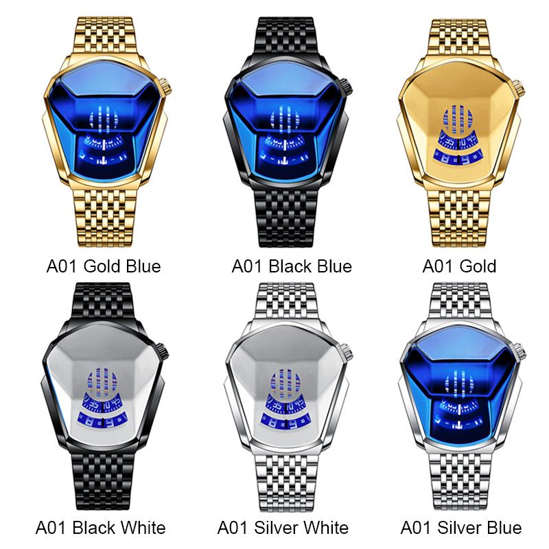 Luxus Herren Rennsport Rhombus Uhr