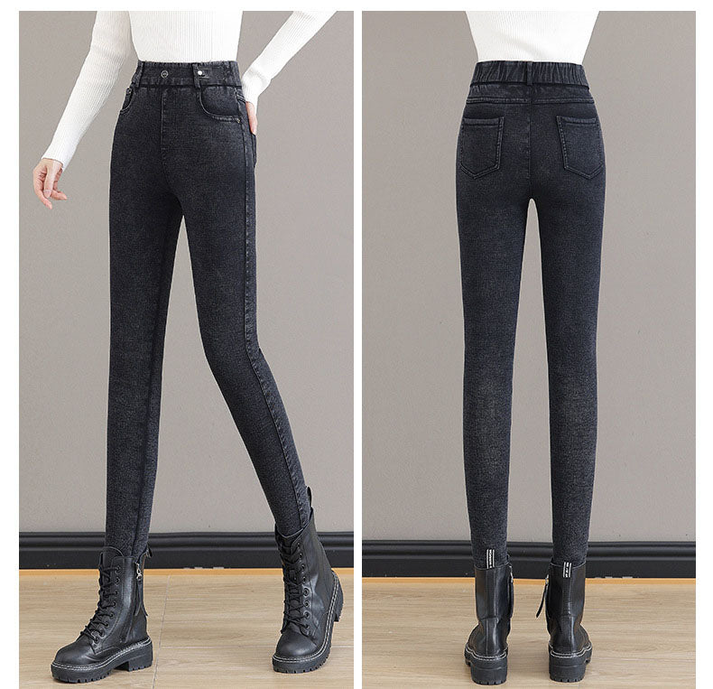 👖 50% RABATT JETZT! ❄️ Warme Skinny-Jeans mit Hoher Taille - Elastisch & Modellierend, Perfekt für Stil und Komfort im Winter ✨