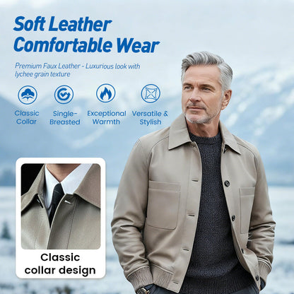 ⏰2025 High-End-Maßanfertigung💥💥Klassische Herrenjacke aus Kunstleder