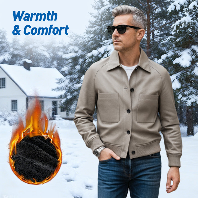 ⏰2025 High-End-Maßanfertigung💥💥Klassische Herrenjacke aus Kunstleder