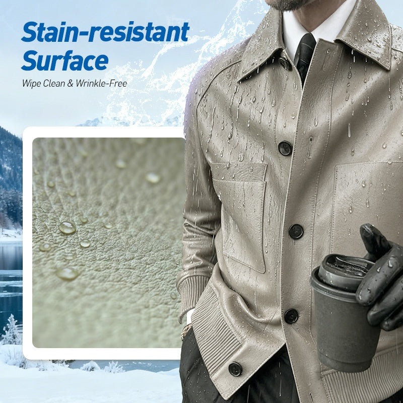 ⏰2025 High-End-Maßanfertigung💥💥Klassische Herrenjacke aus Kunstleder