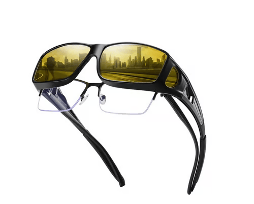 👓 KAUFEN SIE 2, ERHALTEN SIE 1 GRATIS! 🔥 Dark Vision-Fahrbrille – entspiegelt und polarisiert, perfekt für Nachtfahrten ✨