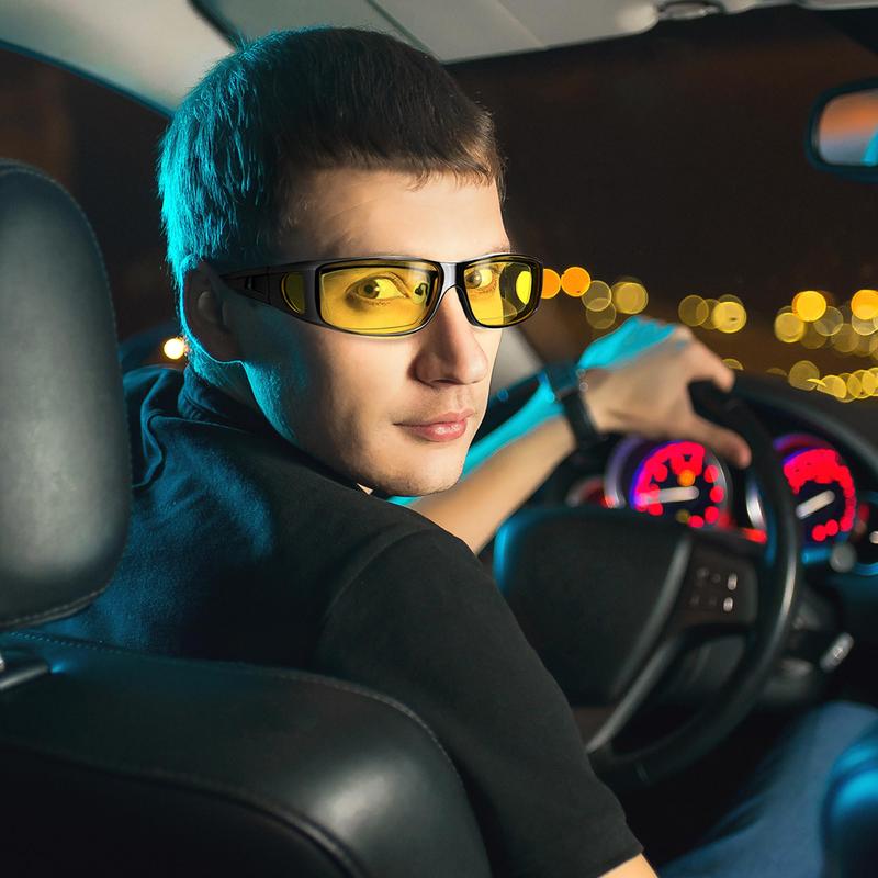 👓 KAUFEN SIE 2, ERHALTEN SIE 1 GRATIS! 🔥 Dark Vision-Fahrbrille – entspiegelt und polarisiert, perfekt für Nachtfahrten ✨