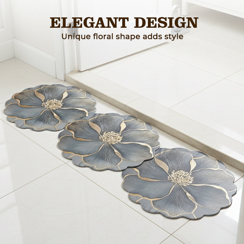 🔥Solange der Vorrat reicht 40 % Rabatt!🎉Blumenmuster-Schnelltrocknende Badematte
