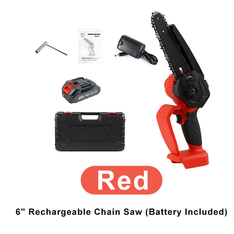 ⚡ Mini-Kettensäge 6 Zoll – 50% RABATT! 18 cm Holz in 8 Sekunden, kabellos, 22.000 U/min – leistungsstark & sicher.
