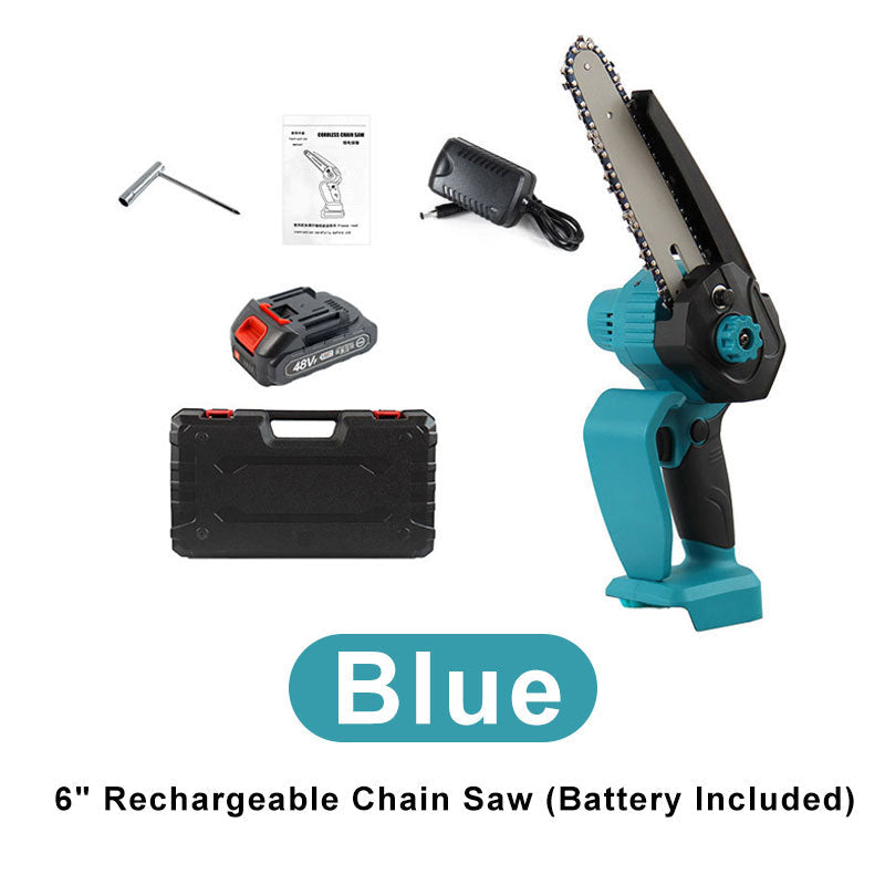 ⚡ Mini-Kettensäge 6 Zoll – 50% RABATT! 18 cm Holz in 8 Sekunden, kabellos, 22.000 U/min – leistungsstark & sicher.