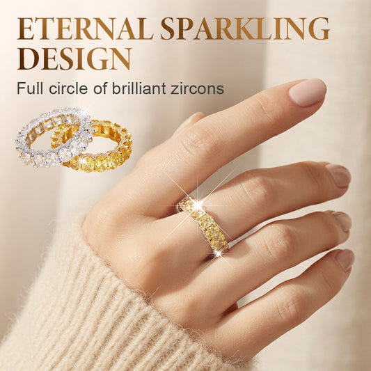 💎  50% di sconto 💍Modischer Mémoire-Ring mit glitzernden Zirkonia-Steinen