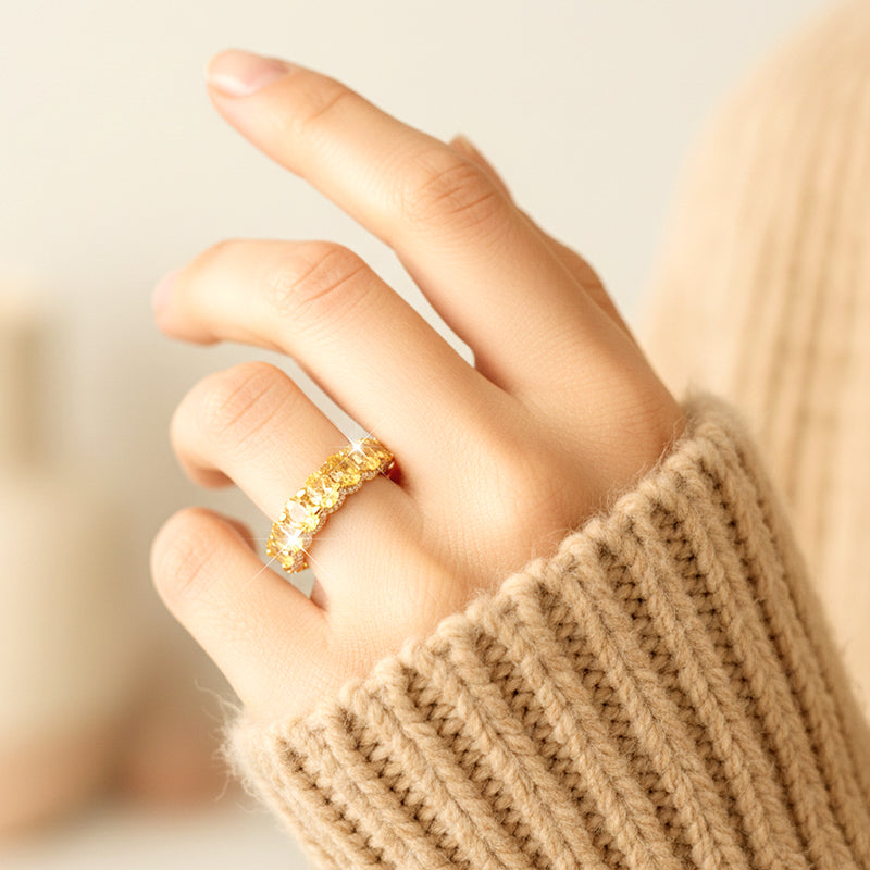 💎  50% di sconto 💍Modischer Mémoire-Ring mit glitzernden Zirkonia-Steinen