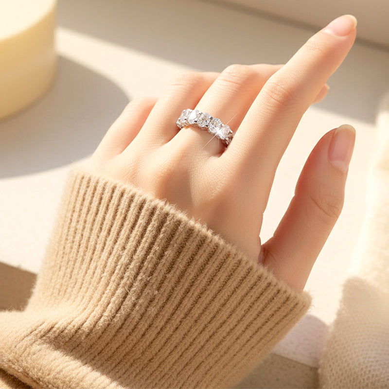 💎  50% di sconto 💍Modischer Mémoire-Ring mit glitzernden Zirkonia-Steinen