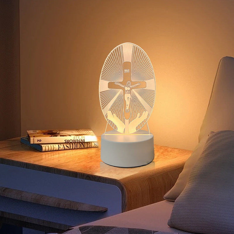 🎅 Das perfekte Weihnachtsgeschenk – Bis zu 49 % Rabatt 🙏 Inspirierende LED-Nachtlampe aus Acryl mit religiösem Motiv ✝️ Gebetslampe für Jungfrauen