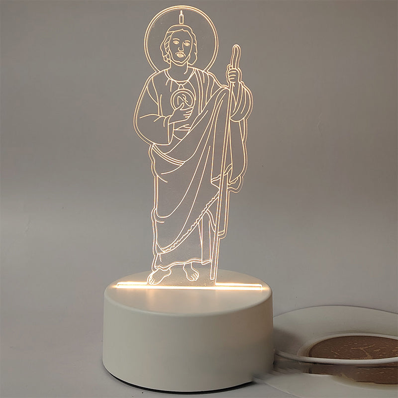 🎅 Das perfekte Weihnachtsgeschenk – Bis zu 49 % Rabatt 🙏 Inspirierende LED-Nachtlampe aus Acryl mit religiösem Motiv ✝️ Gebetslampe für Jungfrauen