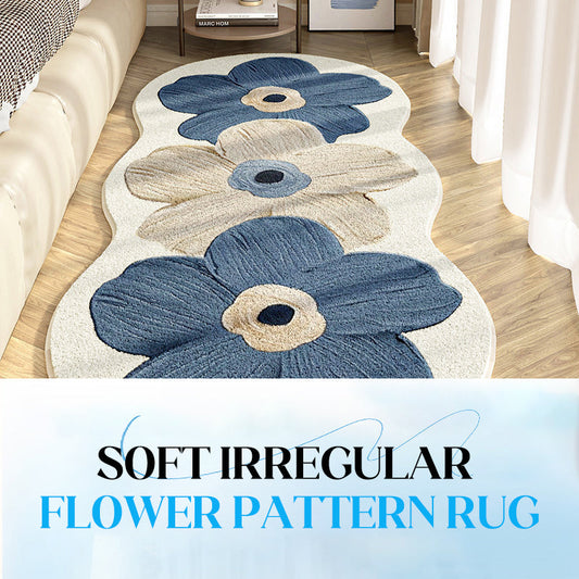 📢📢 50 % RABATT!! 🎅 Weicher Teppich mit unregelmäßigem Blumenmuster