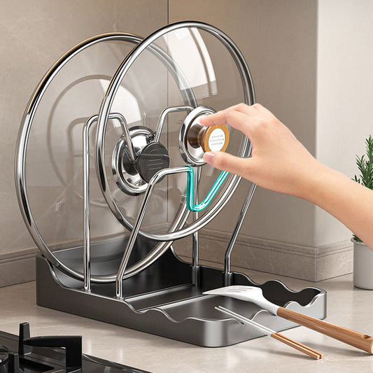 ⏳Zeitlich begrenztes Sonderangebot⏰Multifunktionaler Topfdeckel- und Schneidebrett-Halter