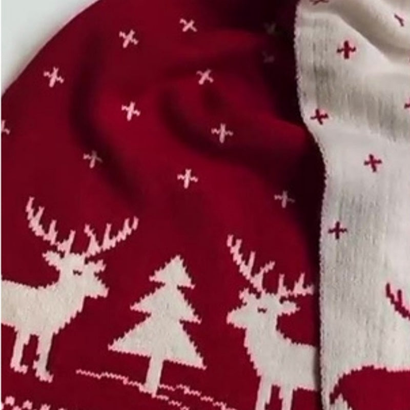 Weiche Weihnachts-Design-Strickschals