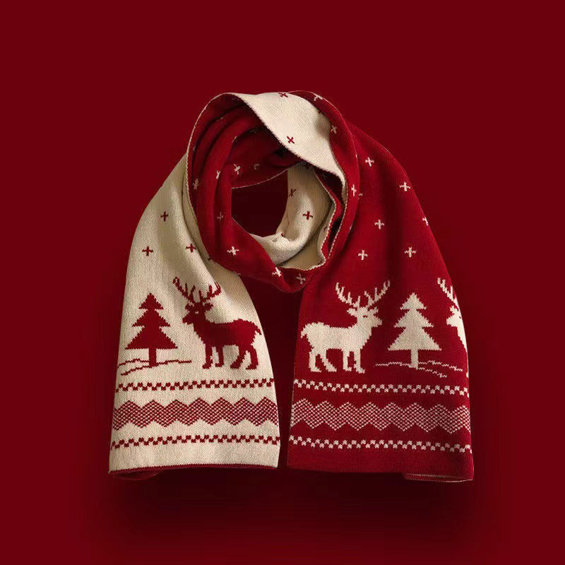 Weiche Weihnachts-Design-Strickschals
