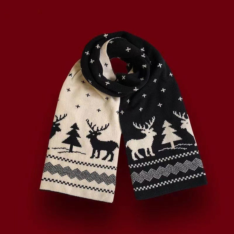 Weiche Weihnachts-Design-Strickschals
