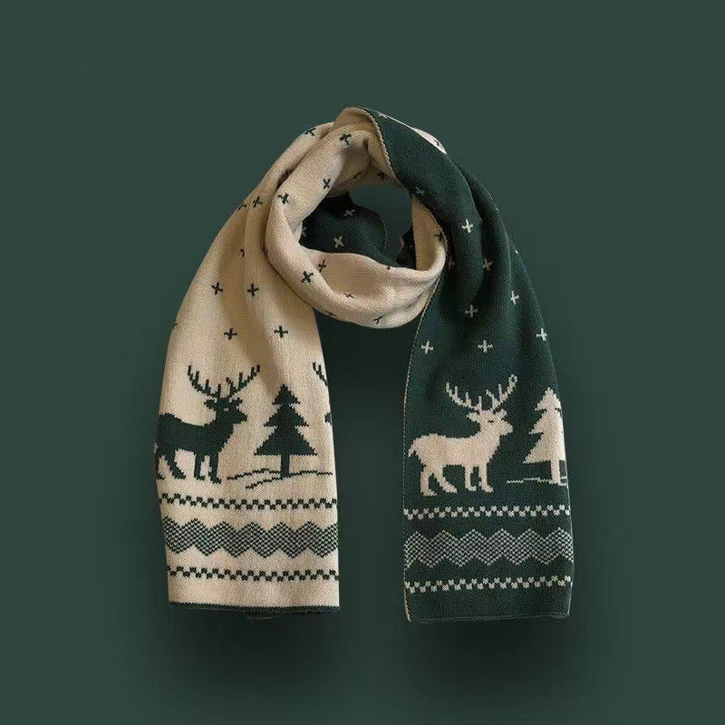 Weiche Weihnachts-Design-Strickschals