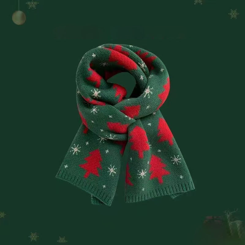 Weiche Weihnachts-Design-Strickschals